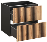 Szafka pod umywalkę 60 cm 2S Xilo Black Wotan 