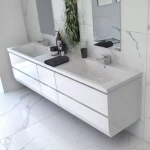 Oristo Szafka z umywalką 85 cm BRYLANT biała