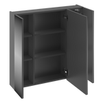 LUSTRO-02 - Szafka Wisząca z Lustrem 3D 80cm Szary Mat