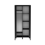 MALUMI-7 - Szafa 2-drzwiowa Czarny Painflow