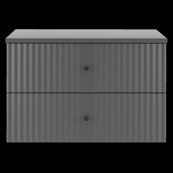 XILO-01 - Szafka pod Umywalkę z Blatem 2S 80cm Szary Mat Zestaw-1