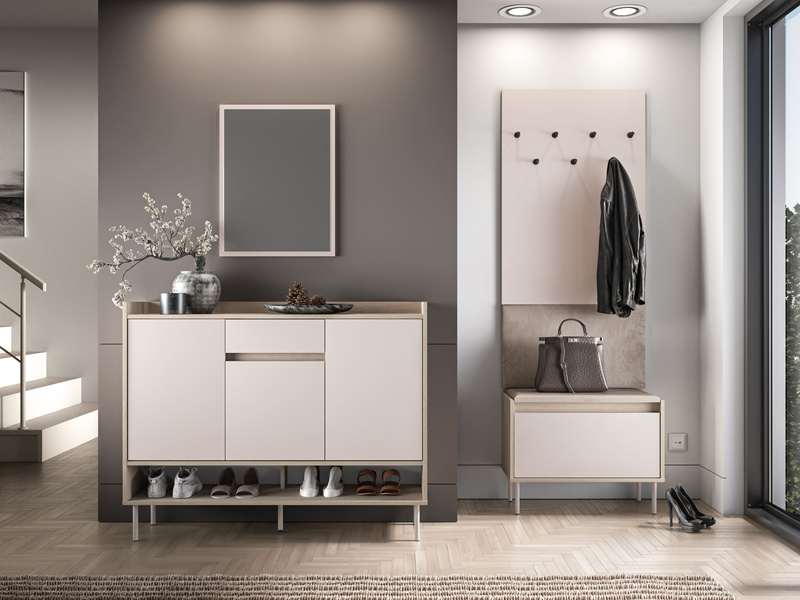 Szafka Na Buty 3D1S VOCO 02 Cashmere Dąb Cremona Terracotta