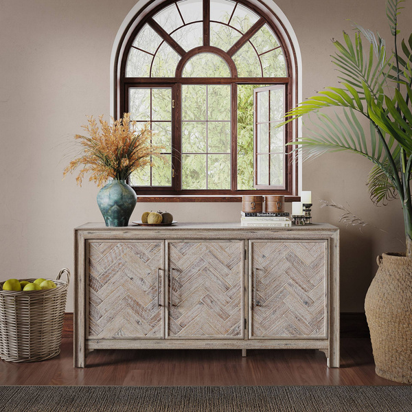 Jasnobrązowa komoda drewniana Avola AV2156-60