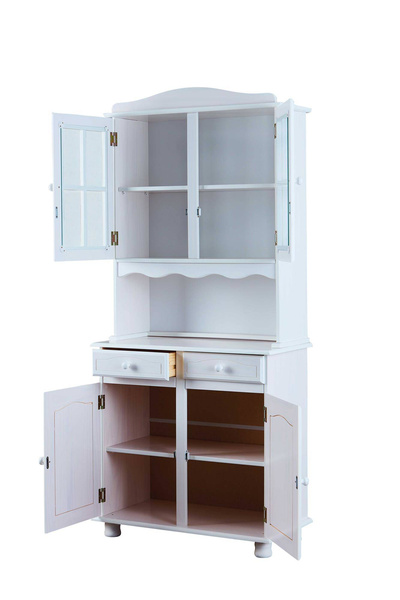 Kredens VALENCIA drewniany biały