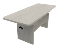 JANEK - Ławostół Ława Rozkładana Stolik Kawowy Kraft Biały