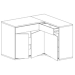 MEDIOLAN-15 - Komoda Narożna 3D2S Hikora