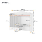 LUNA LN-04 - Nadstawka Biała/Różowa