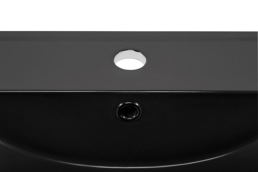 Nowoczesna umywalka E-8003-60 LAVA BLACK MATT BLACK