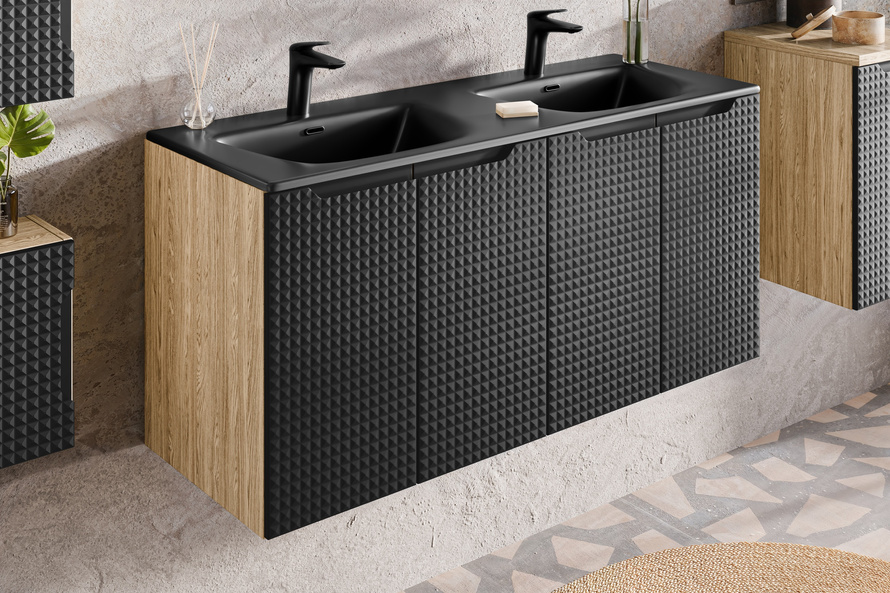 Szafka Pod Umywalkę 60 cm Luxor Black