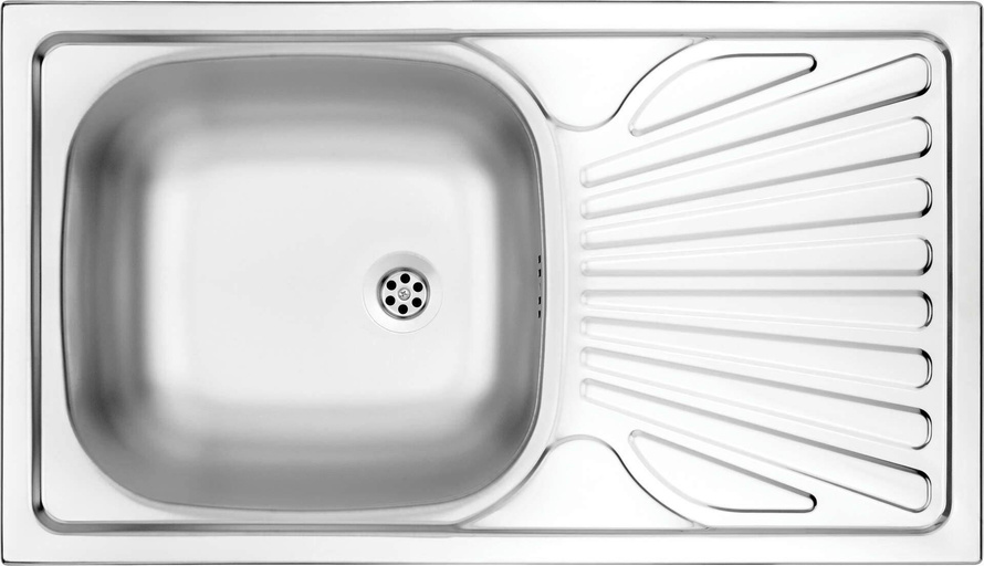 Zlewozmywak stalowy 1-komorowy z ociekaczem Techno