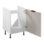 Szafka Kuchenna Dolna 1D Sorento D60Z P/L Biały Mat Beżowy Mat