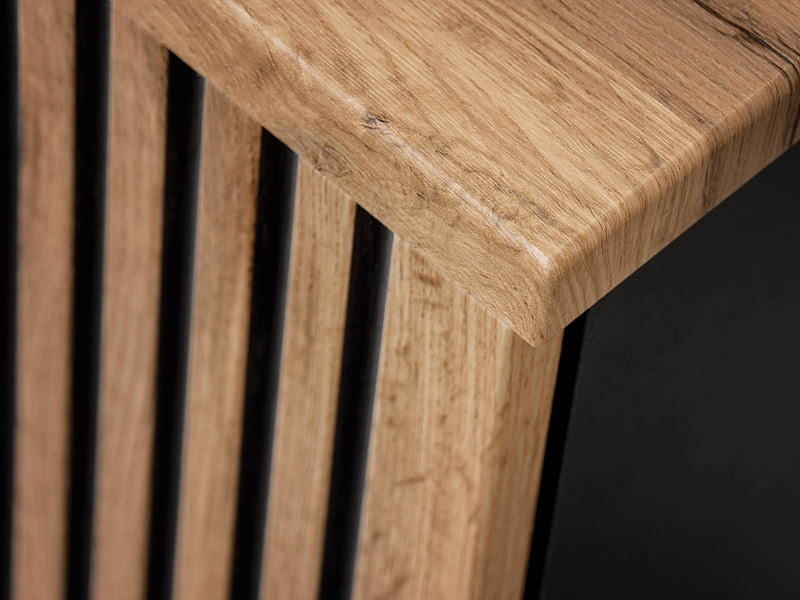 Słupek wysoki Xilo Black Wotan