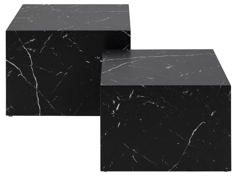 Actona Zestaw Stolików Kawowych Dice Czarny