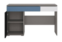 Laser LASB01B - Biurko 1D2S Szare/Czarne/Białe/Niebieskie