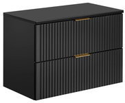 Szafka pod Umywalkę 80 cm 2S ADEL BLACK