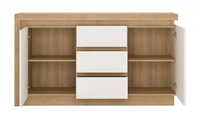 Lyon LYOK01 - Komoda 2D3S Dąb Riviera Jasna/Biała