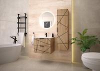 WOOD-02 - Szafka Pod Umywalkę 2S 60cm Dąb Wotan