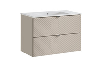 Zestaw Szafka z Umywalką Meblową 80 cm 2 Szuflady Viva Cashmere