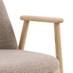 Actona Krzesło do Jadalni z Podłokietnikiem Leo Beżowy Dąb Naturalny