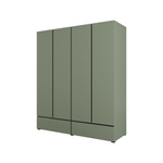 Cross S - Szafa 4D2S Zgaszona Zieleń Czarny