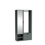 MILO UNI - Garderoba 2-drzwiowa z Lustrem Green Stone