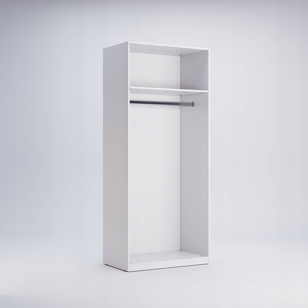 Family FM-12-WB - Szafa 2-drzwiowa Biały Mat Biały Połysk