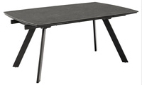 Blackburn metalowy czarny stół rozkładany 160-240
