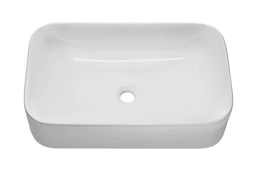 Umywalka Nablatowa Ceramiczna UN-KATI60-SW Biały Połysk