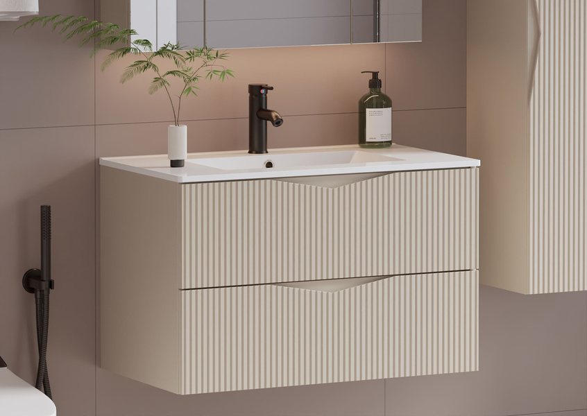 CLEO-01 - Szafka pod Umywalkę 2S 80 cm Piasek Pustyni