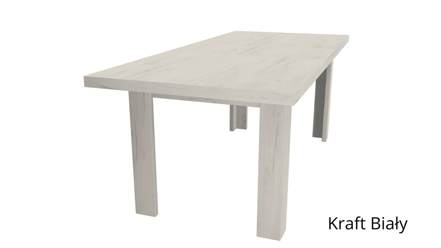 Duży Stół Rozkładany Do Jadalni Kraft Biały