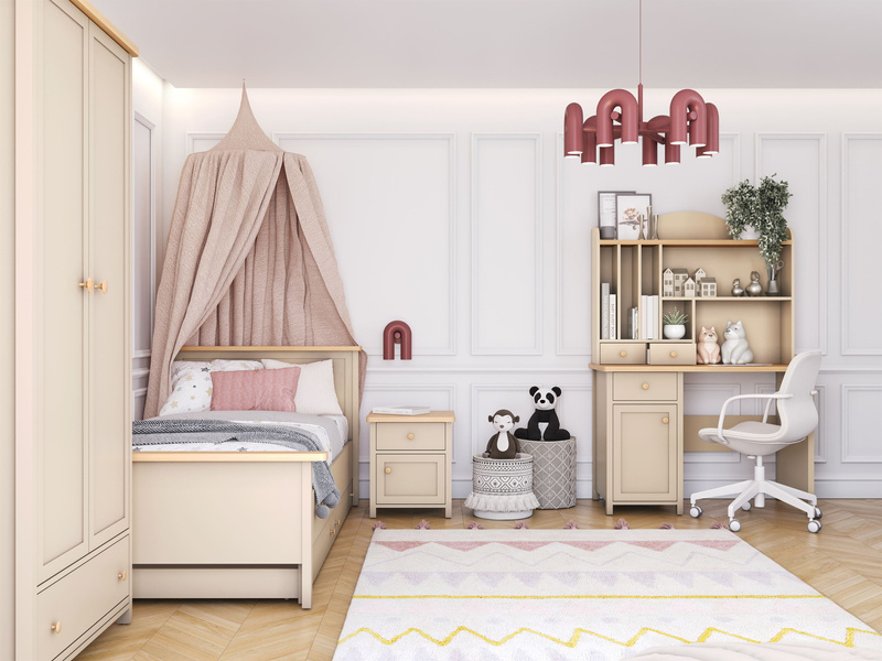 STORY SO-17 - Łóżko Beż Piaskowy Dąb Vincenza Bielona