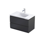Oristo BRYLANT UNI Szafka z umywalką 80 cm czarny mat