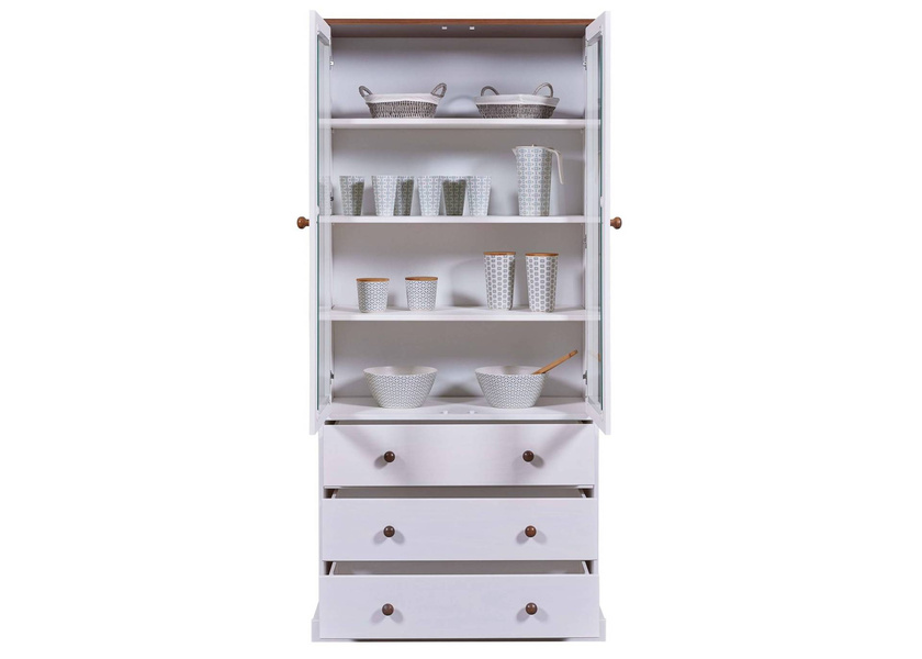 Witryna Westerland drewniana biała