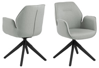 Aura  Krzesło Do Jadalni Z Podłokietnikiem  Szare