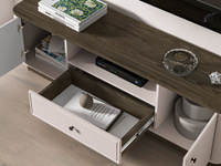 Komoda RTV 2D1S VILAVIO 05 Dąb Windmill Dark Cashmere