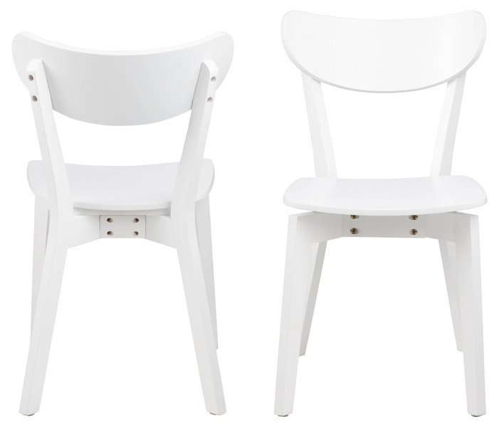 Actona Krzesło Roxby Kauczuk Białe