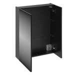 LUSTRO-01 - Szafka Wisząca z Lustrem 2D 60cm Czarny Mat