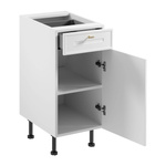 Szafka Kuchenna Dolna 1D1S Sorento D40S1 P/L Biały Mat