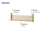 LENNY LY-05 - Półka Wisząca Dąb Artisan/Beż/Truflowa