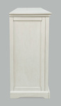 Avola AV2293-65 Komoda 165 cm biała drewno akacji przeszklone drzwi