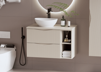 Regał Łazienkowy Wiszący 20 cm Piasek Pustyni