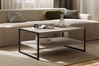 Eko - Stolik Kawowy Prostokątny Congo Czarny Metal