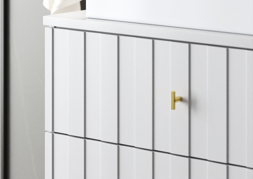 ELEGANTE-06 - Szafka pod Umywalkę 2S 80 cm Biały Mat