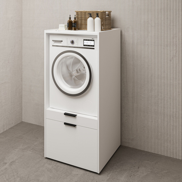 Andiamo - Zabudowa na Pralkę/Suszarkę 1S1P Biały Mat