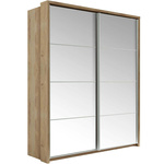 ARTI AR-17 - Szafa Przesuwna 2-drzwiowa Z Lustrami Dąb Shetland