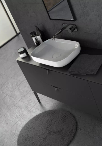 Oristo Szafka z umywalką 120 cm SIENA czarny mat