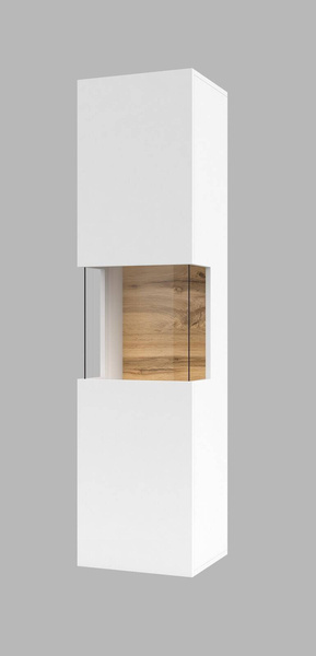 Ava Witryna 1-drzwiowa Biały Mat/Dąb Wotan