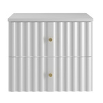 AQUA-02 - Szafka Pod Umywalkę z Blatem 2S 60cm Biały Mat Zestaw-1