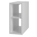 AQUA-02 - Szafka pod Umywalkę z Blatem i Regałem 4S 140cm Biały Mat Zestaw-7