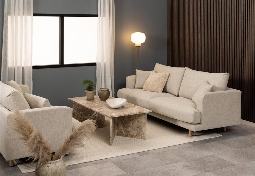 Actona Stolik Kawowy Vega Jasnobrązowy 140 cm